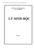 Giáo trình: Lý sinh học