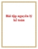 Bài tập nguyên lý kế toán