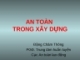 AN TOÀN TRONG XÂY DỰNG