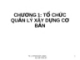 CHƯƠNG 1: TỔ CHỨC QUẢN LÝ XÂY DỰNG CƠ BẢN