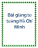 Bài giảng tư tưởng Hồ Chí Minh