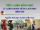 Tiểu luận "Lý luận chung về du lịch học hiện đại"