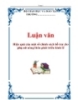  Luận văn Hiệu quả của một số chính sách hỗ trợ cho phụ nữ nông thôn phát triển kinh tế