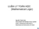 Bài giảng Luận lý Toán học: Chương 2 - Nguyễn Thanh Sơn