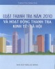 Ebook Luật Thanh tra năm 2010 và hoạt động thanh tra kinh tế - xã hội: Phần 1