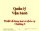 Bài giảng Quản lý vận hành - Chương 5: Thiết kế hàng hoá và dịch vụ