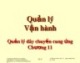 Bài giảng Quản lý vận hành - Chương 11: Quản lý dây chuyền cung ứng