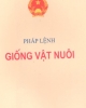 Ebook Pháp lệnh giống vật nuôi - NXB Chính trị Quốc gia