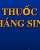 Bài giảng Dược lý học: Thuốc kháng sinh