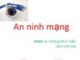 Bài giảng An ninh mạng