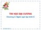 Bài giảng Tin học đại cương - Chương 2: Ngôn ngữ lập trình C