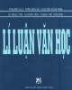 Giáo trình Lý luận văn học: Phần 2 - NXB Giáo dục