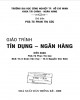 Giáo trình Tín dụng- Ngân hàng: Phần 1