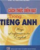 Ebook Cách thức diễn đạt trong tiếng Anh: Phần 1