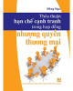 Ebook Thỏa thuận hạn chế cạnh tranh trong hợp đồng nhượng quyền thương mại: Phần 1