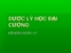 Bài giảng Dược lý học đại cương