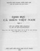 Ebook Danh mục cá biển Việt Nam (Tập I)