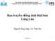 Bài giảng Rau truyền thống sinh thái bản Lóng Lăn - Lê Văn Ka