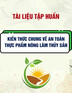 Tài liệu Tập huấn kiến thức chung về an toàn thực phẩm nông, lâm, thủy sản (cho chủ cơ sở và người trực tiếp sản xuất, kinh doanh thực phẩm nông, lâm, thủy sản)